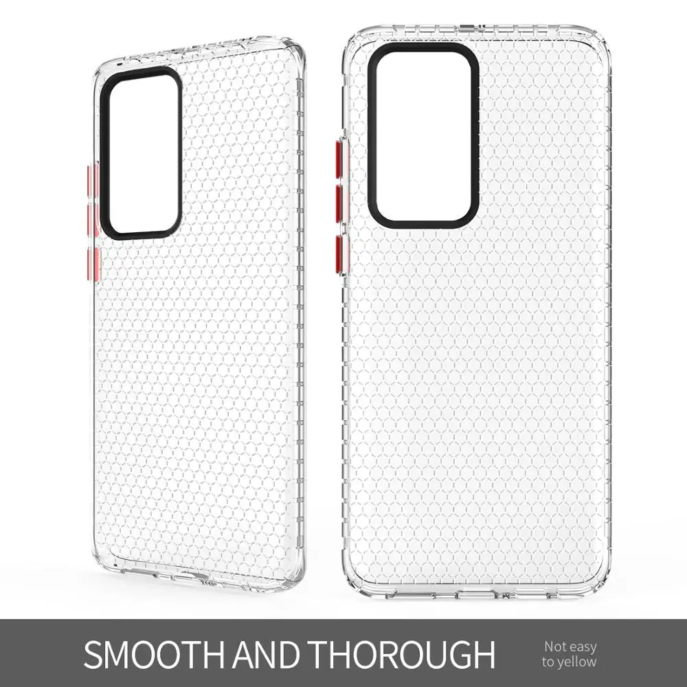

Honeycomb Transparent TPU Case for Huawei P40 Pro Case for Huawei Mate 30 Pro Soft Silicone Cover for Honor V30 Pro Back Case