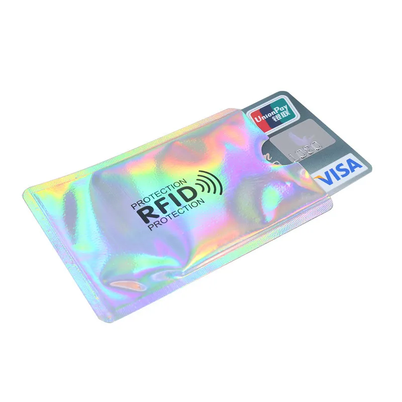 8 шт. смешанный Анти RFID кошелек Блокировка ридер Блокировка банк держатель карты Id Чехол для банковских карт защита металлический кредитный NFC Держатель алюминий