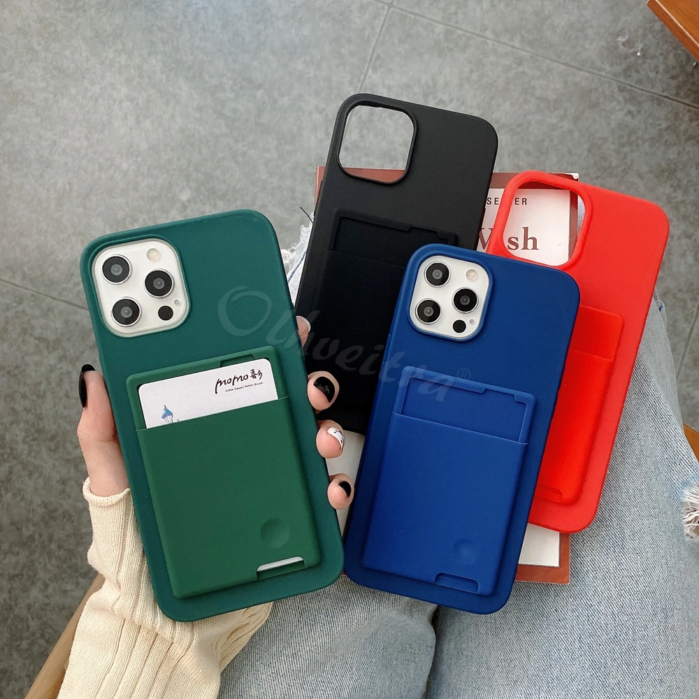 Держателем карманом для карт чехол Apple iPhone 12 11 Pro Max SE 2020 XS MAX XR X 7 8 6 6S Plus 5 5S бумажник