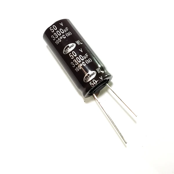 Конденсатор LOW ESR 3300UF 50V 105*C 18*40 WL SAMWHA низкий импеданс | Электронные компоненты и