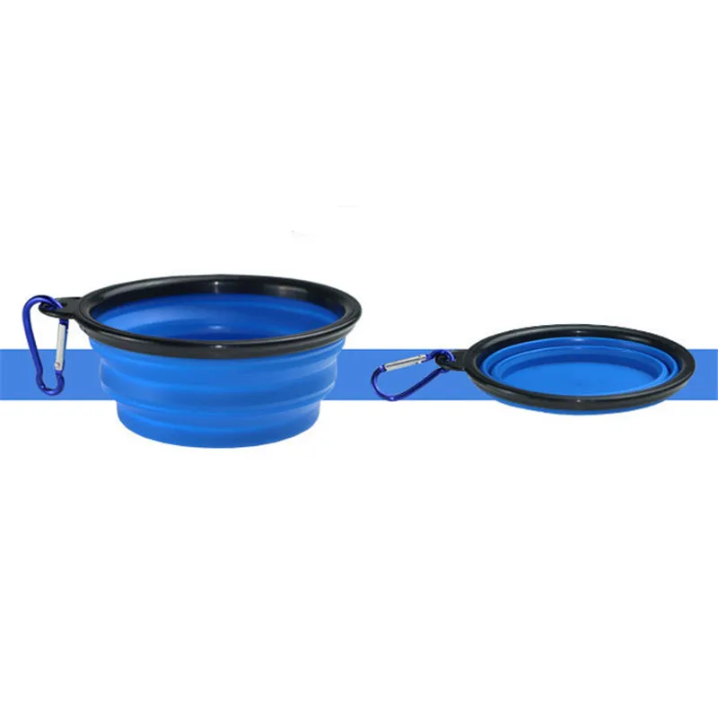 

Dog Supplies Dog Travel Silicone Bowl Portable Collapsible Pet Cat and Dog Feeding Travel Outdoor Dog Bowl Pet Accessories