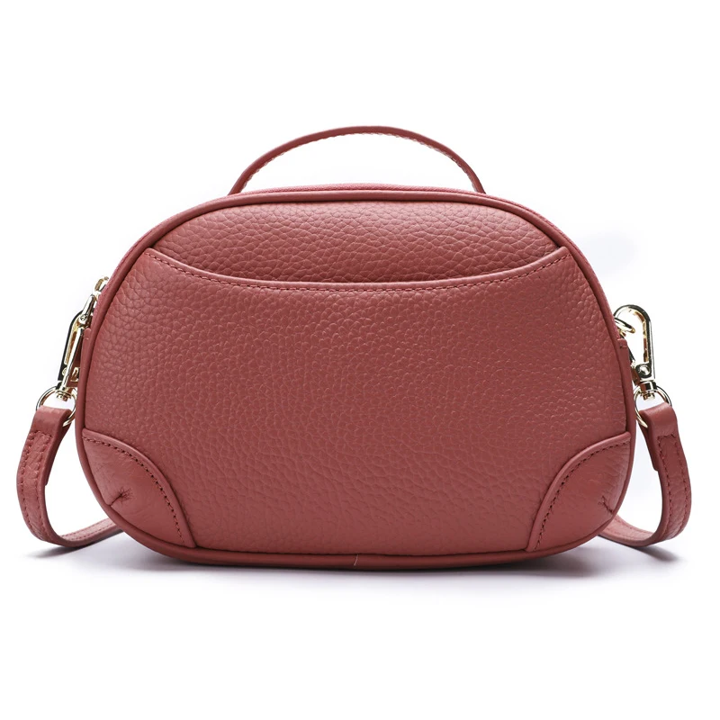 Модные маленькие женские сумки-мессенджеры из натуральной кожи повседневные