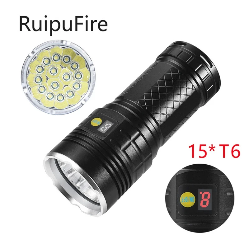 

Super Bright 18 LEDs Handheld Flashlights USB Outdoor Waterproof Flashlight K9FA