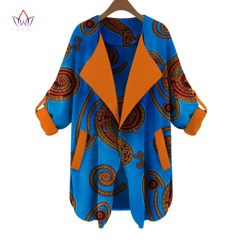 Новинка осенней модели Новые африканские пальто для женщин женский тренчкот с