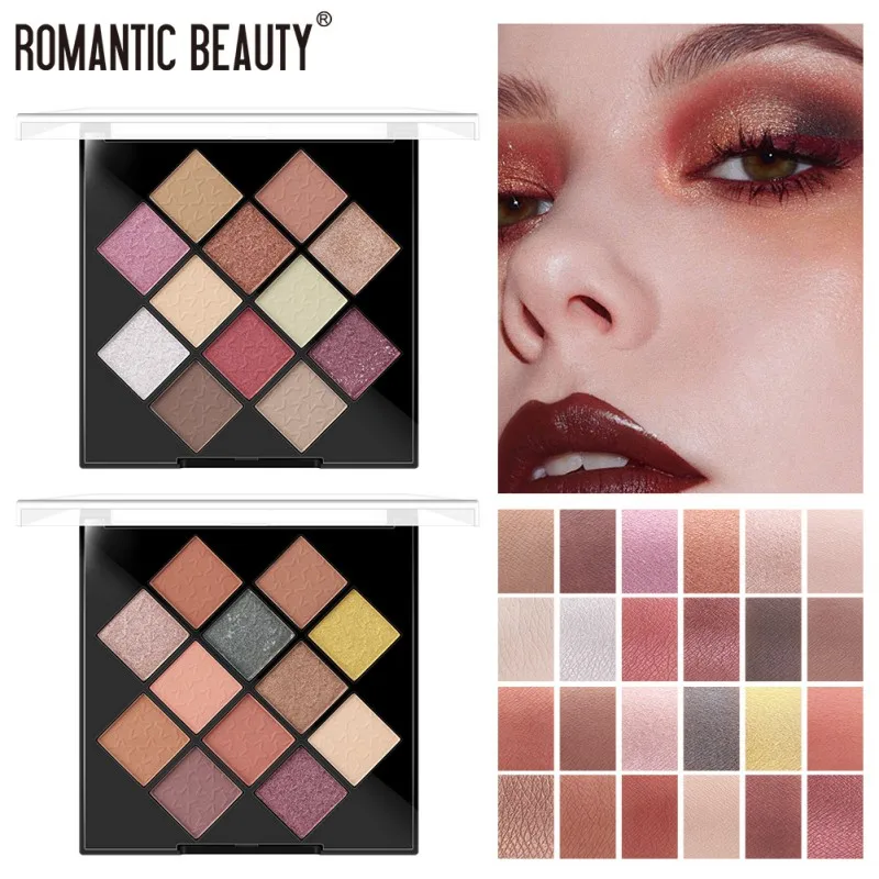 

12 Colors High Pigmented Eyeshadow Nude Smoky Matte Metallic Shimmer Neutral Long Lasting Waterproof Eye Shadow Palette