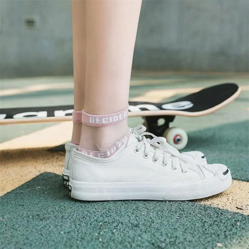 Хлопковые носки в стиле Ins прозрачные до щиколотки новые и милые хлопковые