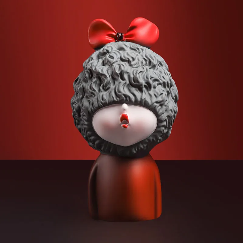 

Скандинавская полимерная абстрактная скульптура, милые статуи Ангела, аксессуары для украшения дома, современные фигурки девушек, прекрас...