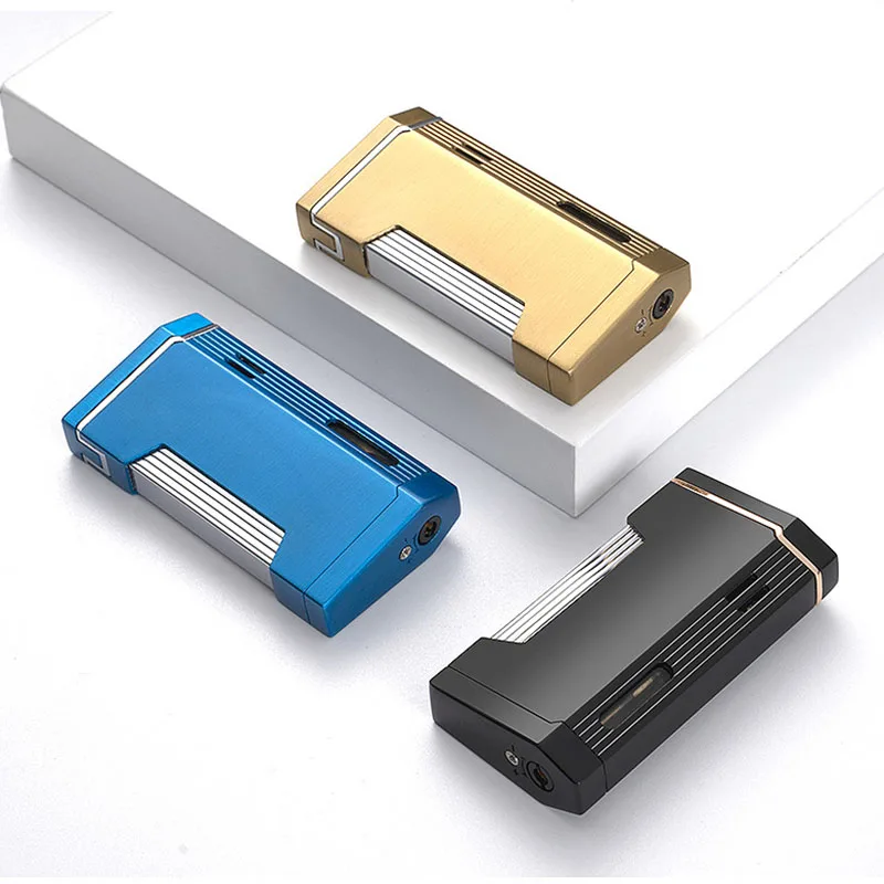 Высокая Давление с прямым впрыском двойной пламени горелки газовая зажигалка Turbo