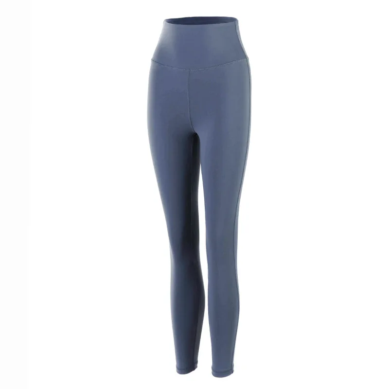 

Pure color high waist buttocks nude yoga pants running sports fitness pants women seamless peach hip tights