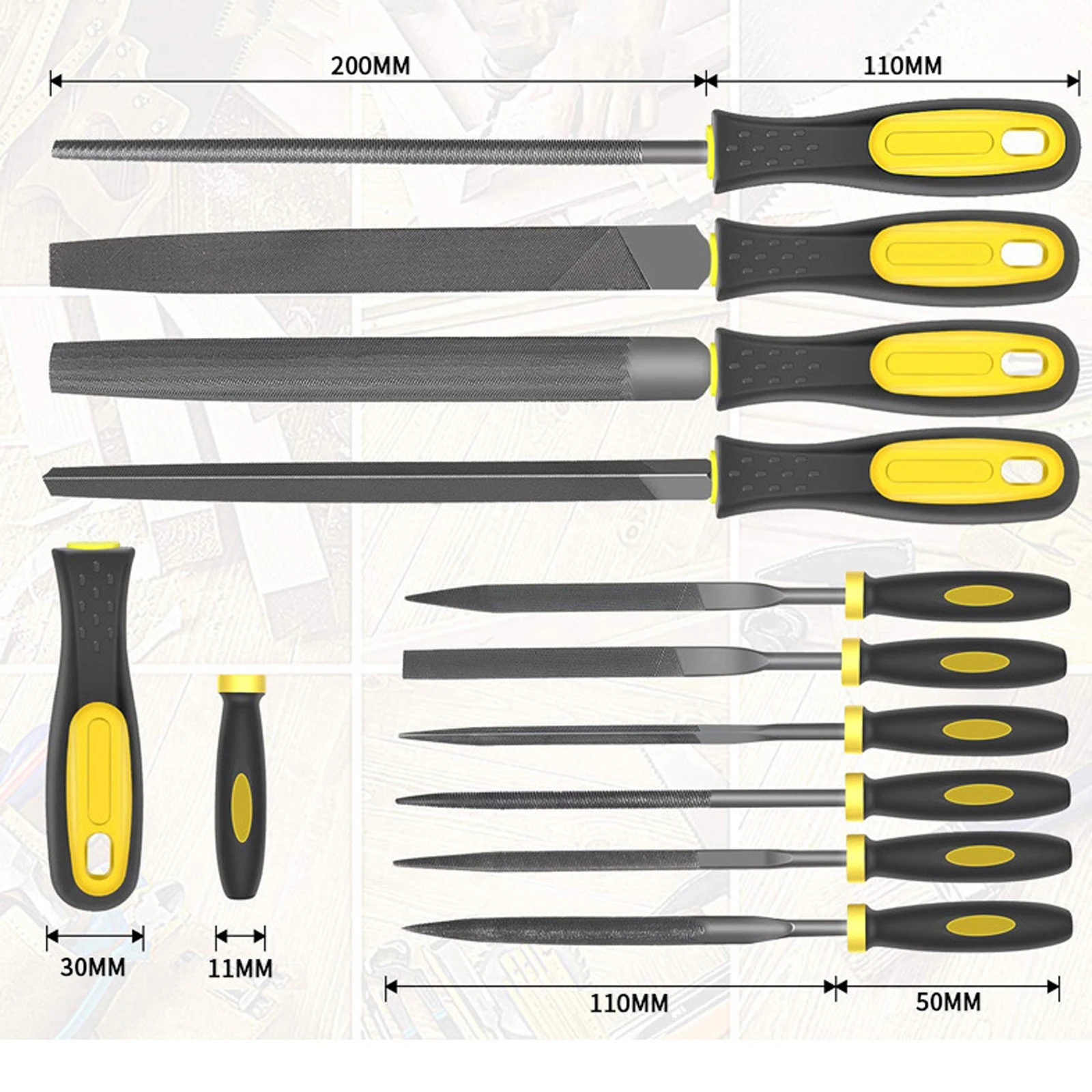 

20PCS Steel File Kit Assorted Rasp Repairing Tool Set For Woodworking Including 4pcs Big Rasps,14pcs Small Rasps,1pc Steel Brush