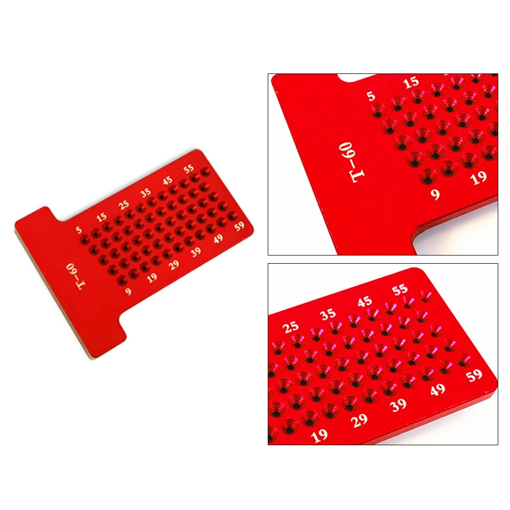 _ Линейка из алюминиевого сплава с отверстиями 6061 позиционирование метрическая