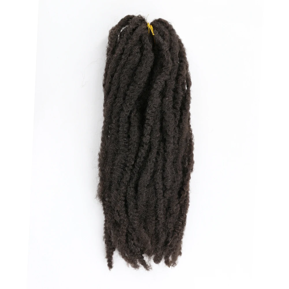 #2 X-TRESS, синтетические косички Marley, вязанные крючком, натуральные, черные, 1B#, красный, розовый цвет, 18 дюймов, мягкие, афро, кудрявые, косички для наращивания волос - Цвет: #2