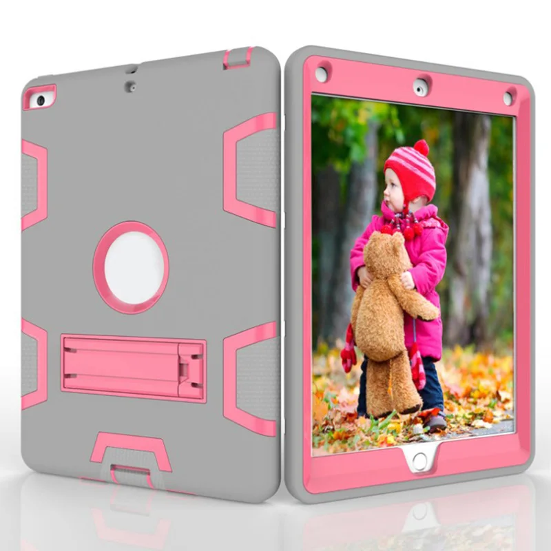 Новый противоударный резиновый чехол с жесткой подставкой для Ipad Air 2/ pro 9 7