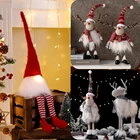 Рождественские украшения, куклы, плюшевые, стоящие, лося, олень, олень, куклы с светодиодный подсветкой, светящиеся рождественские украшения, детские новогодние подарки