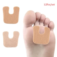 12pcs u shaped felt callus pads toe protect shoes reduce foot stickers patch heel protector sticker high heeld shoes insoles
