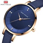 Женские повседневные часы MINI FOCUS, Роскошные Кварцевые часы с кожаным ремешком, Женские Аналоговые креативные часы, часы ведущей марки, женские часы