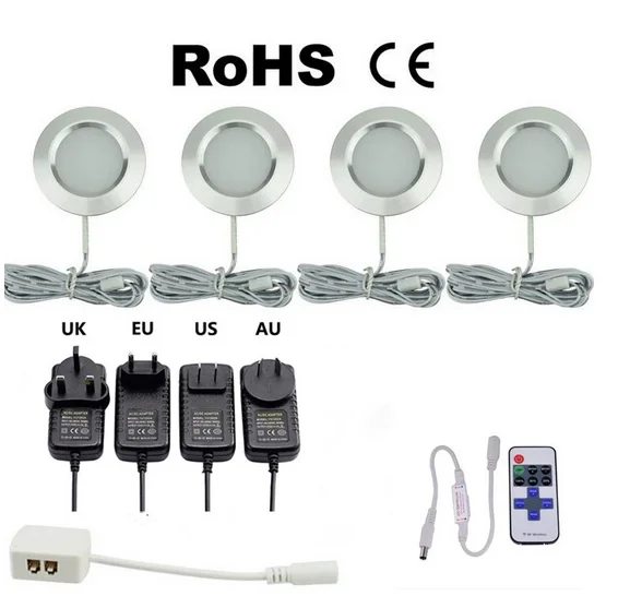 С регулируемой яркостью 3W под шкаф светильник s Точечный Алюминий полка Кухня