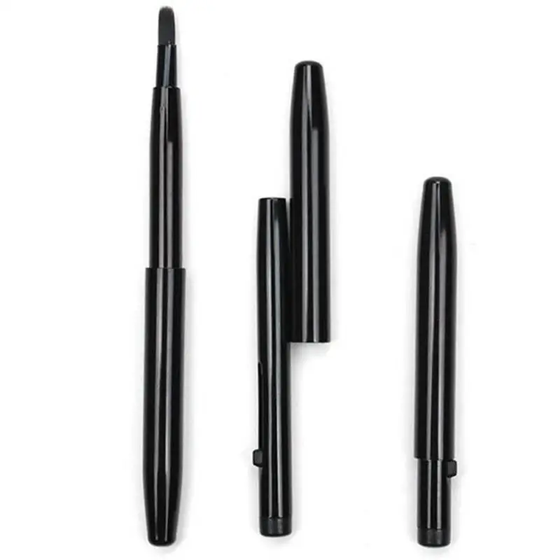 Новинка 2019 портативная кисть для губ черного цвета с крышкой профессиональная