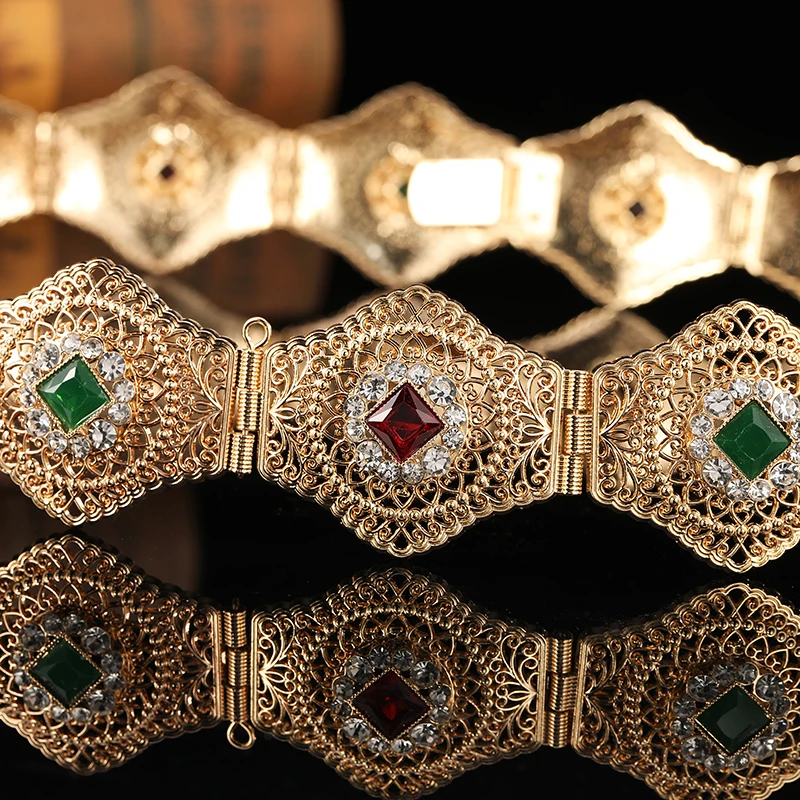 

Легкий марокканский кафтан, маленький пояс для женщин, свадебное платье, цепочка на талию с кристаллами Стразы, регулируемый пояс длины