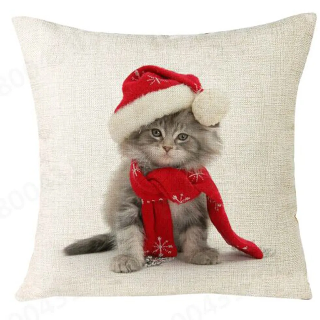 Винтажный чехол для подушки 45x45 см наволочка в виде автобуса и автомобиля льняная