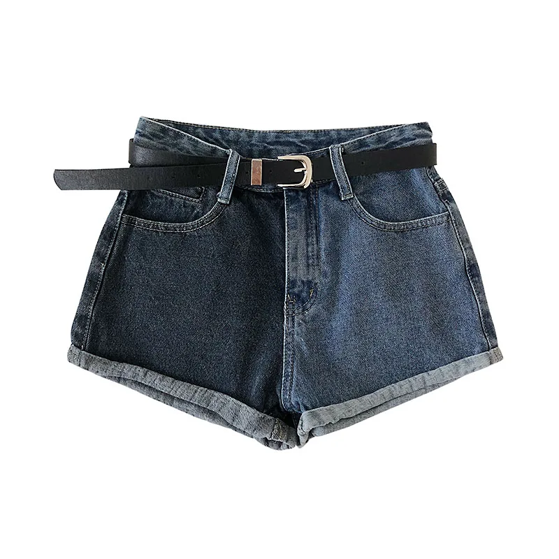 

patchwork women shorts 2020 summer new high waist pocket solid short mini female shorts top quality