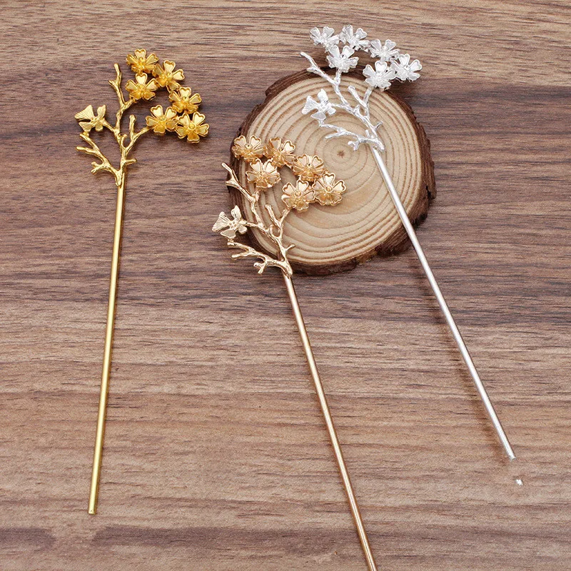 Палочки для волос женские из металлического сплава 120 мм 10 шт. | Украшения и