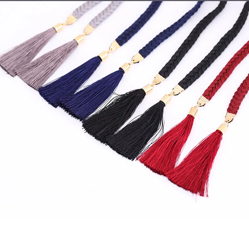 Элегантный плетеный ремень узкий пояс Кружевной Галстук-бабочка тонкий для