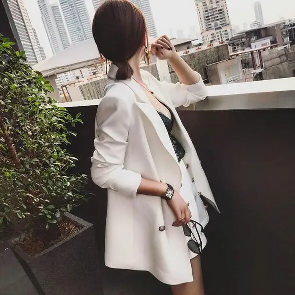 Женский офисный винтажный короткий костюм элегантный комплект из двух предметов