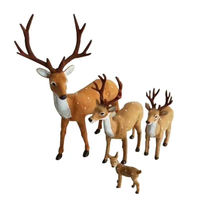 4 стиля игрушечный набор лося игровой домик игрушка World Park Коричневый Олень серый