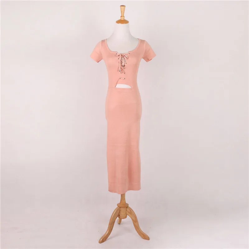 В свободном доступе! Lilacolor трикотажные Короткие рукава тонкий женское платье для