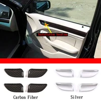 for bmw 3 series e46 1998 2004 abs silvercarbon fiber car inner door handle bowl cover wrist frame stickers car accessories