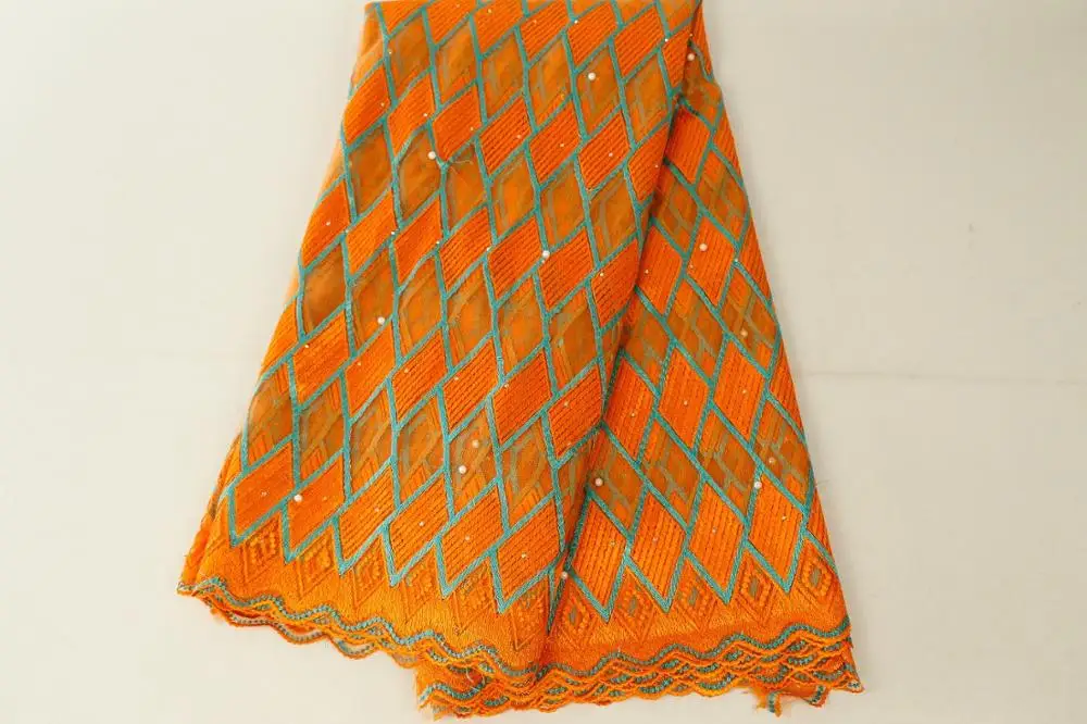 Latest African Beaded Patchwork Lace Fabric 2019 French Tulle Voile for Wedding Party Embroidered Nigerian Fabrics | Аксессуары для
