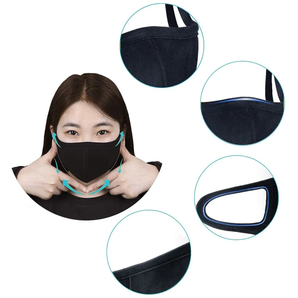 В наличии 6 шт. фильтры Регулируемые Многоразовые защита личная гигиена Прямая