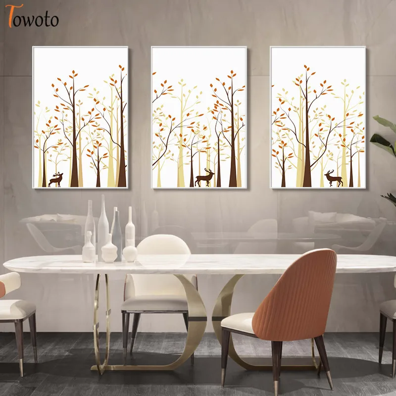 Современное настенное искусство Постер в скандинавском стиле для дома постер с