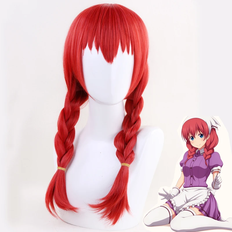 Смесь S Miu Амано косы красные короткие термостойкие синтетические волосы Косплэй