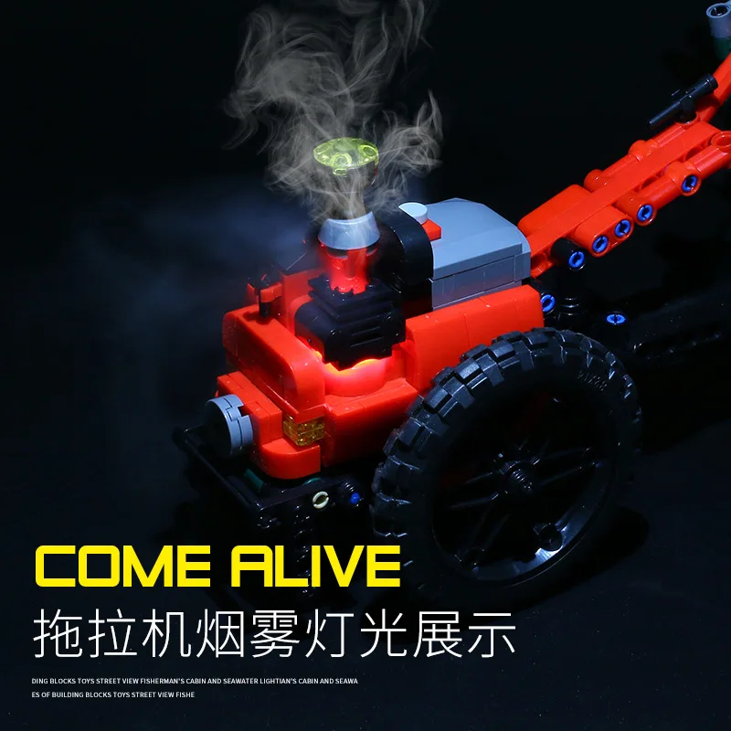 Рикша в стиле ретро королевская каретка трактор модульный конструктор модель