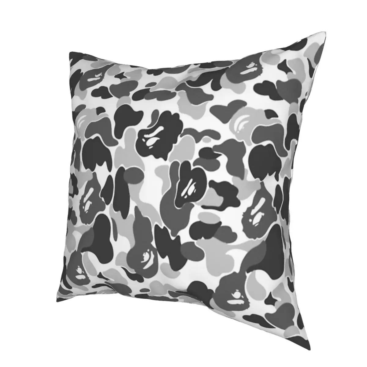 Bape Камуфляжный белый розовый Подушка Чехол с узором туфли-лодочки на молнии С