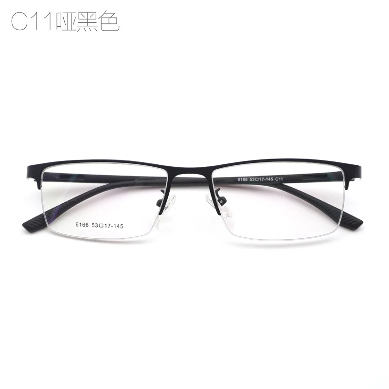 Новый бизнес близорукость Мужская половина дужки Металл очки Рамка мягкие TR