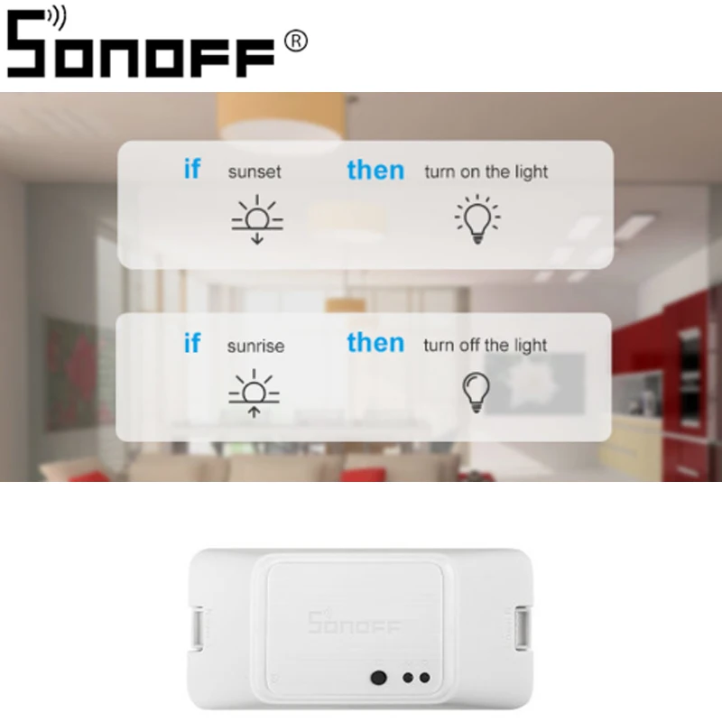 Умный выключатель SONOFF BASIC R3 с поддержкой Wi Fi таймер светильник