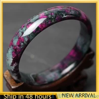 2021 new natural color hand carved jade bracelet fashion women jewelry charm round jadeite bangle gift accessories