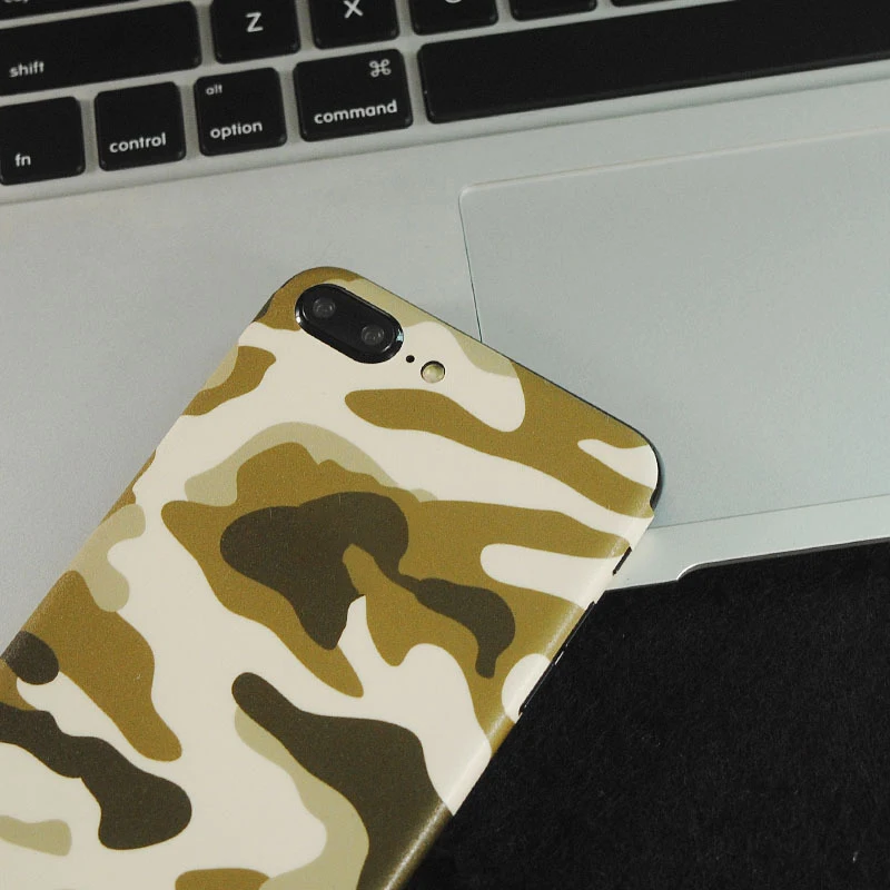 Цветная модная темно-синяя армейская камуфляжная наклейка s для iPhone 11 5S SE 6 6S 7 8 6/7/8 Plus X задняя пленка защитная пленка Fundas ПВХ наклейка