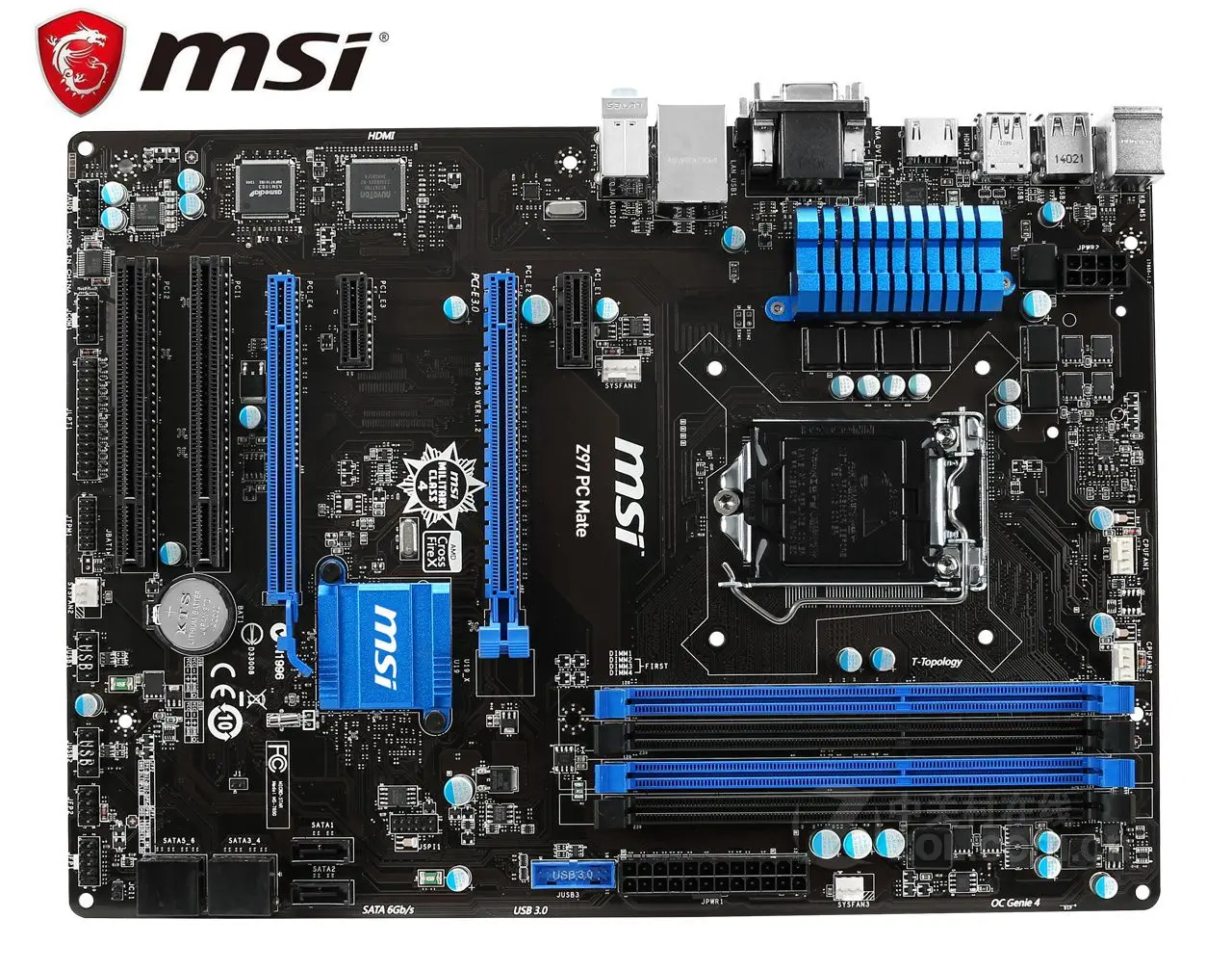 Материнская плата для MSI Z97 PC Коврики LGA 1150 DDR3 USB2.0 USB3.0 DVI, VGA, HDMI 32 г Z97 рабочего Материнская плата