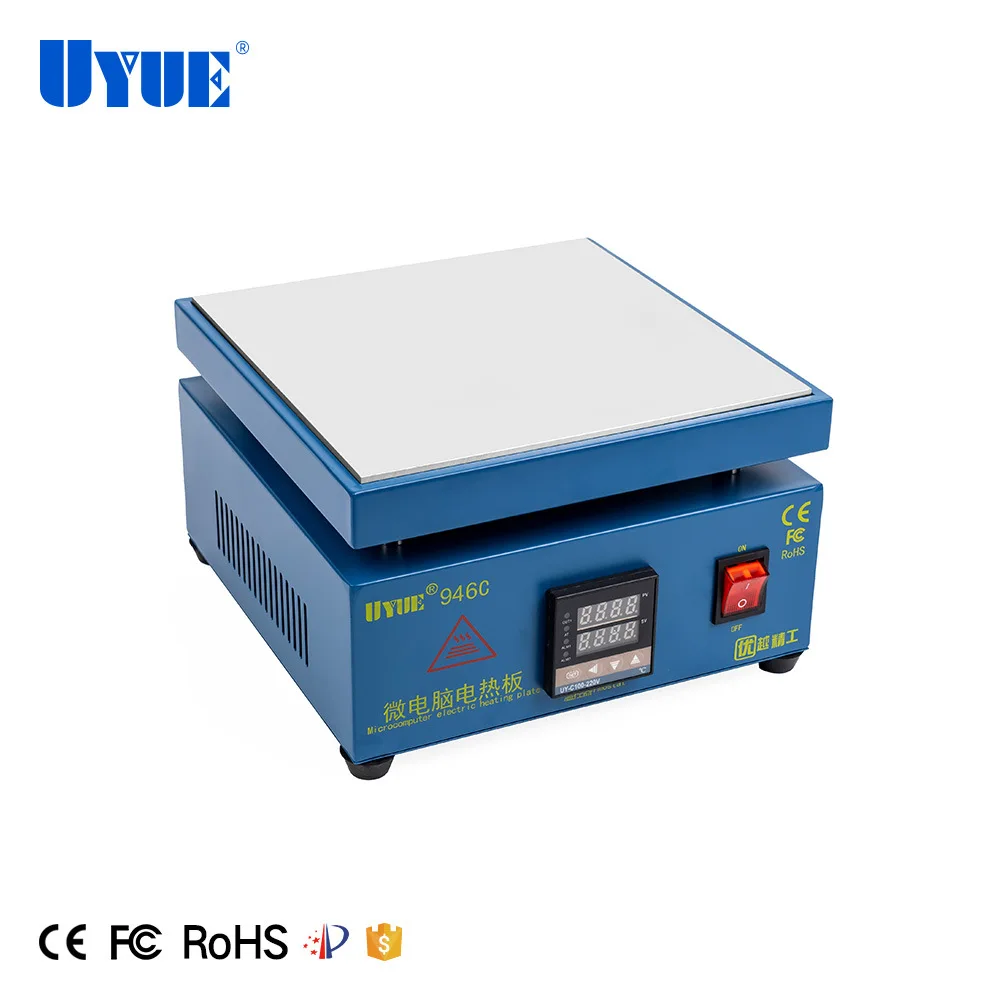 constant temperature heating station dual digital display uyue 946c repair preheating platform phone screen repair lcd repair​ free global shi