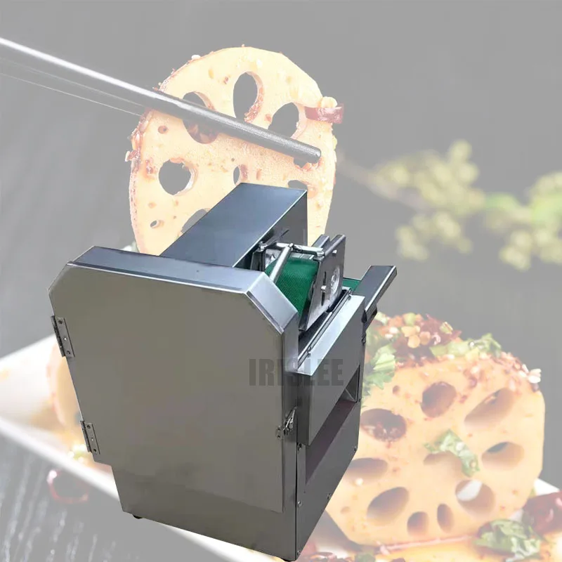 Автоматически нарезанный зеленый лук маринованная капуста фасоль лик фенхель