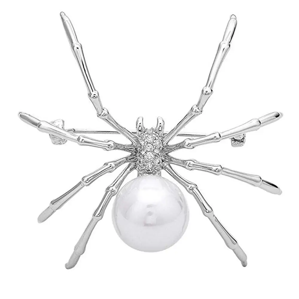 Women Pins Spider Brooch High-End Female Boutonniere Gift With Jewelry Scarf Tie Hat Coat Halloween gift enamel pin 2019 | Украшения и