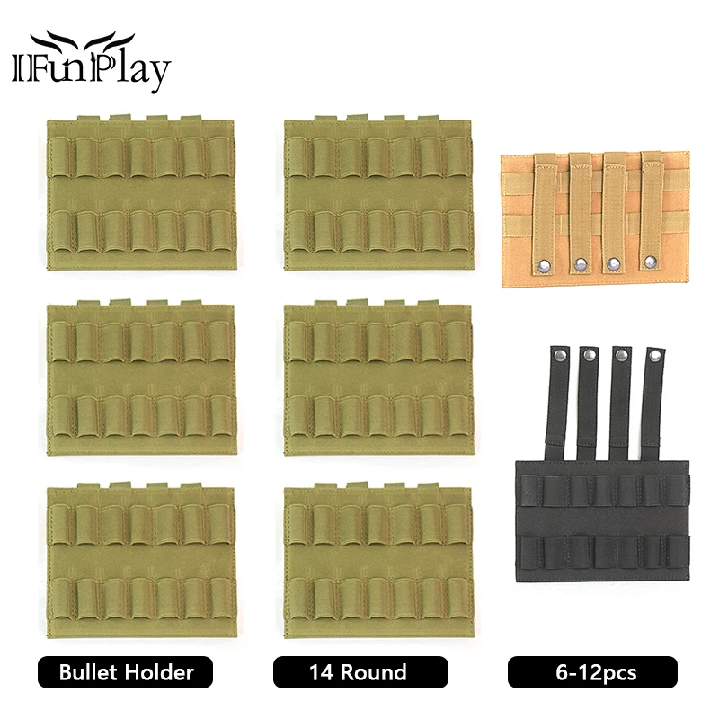6 шт. нейлоновый Admin Molle сумка держатель для пули 14 круглая коробка