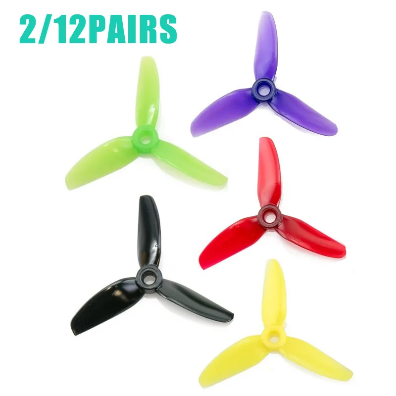 

2Pairs HQProp DP3X4X3 3-blade 3Inch Poly Carbonate POPO CW+CCW Propeller For RC Racing Drone FPV Model Spare Part