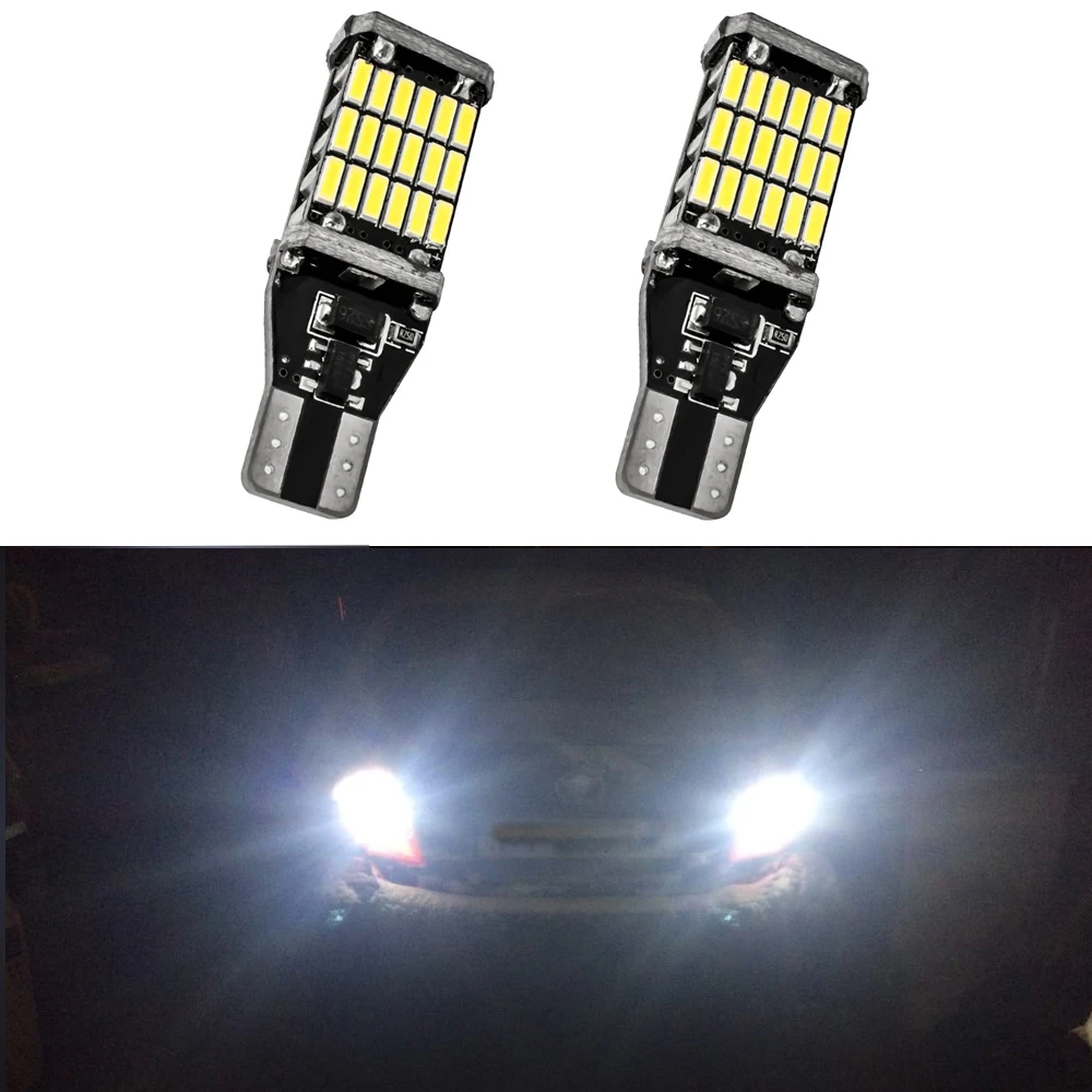 2x T15 W16W светодиодные лампы Canbus автомобильный фонарь заднего хода для Hyundai Getz Santa Fe