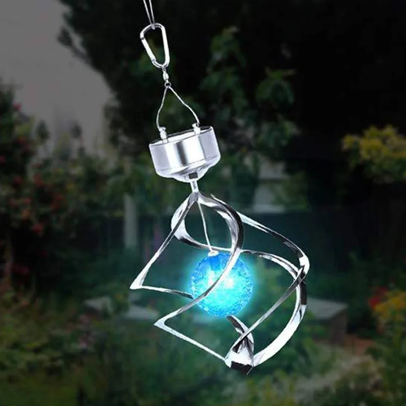 

Solar wind turn light solar wind chime light home solar gift light villa garden lighting solar garden light