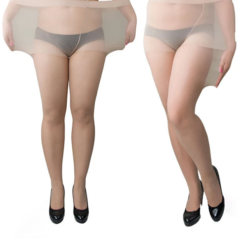 Женские сексуальные нейлоновые колготки размера плюс 15D устойчивые к разрыву